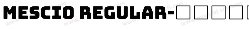 Mescio Regular字体转换